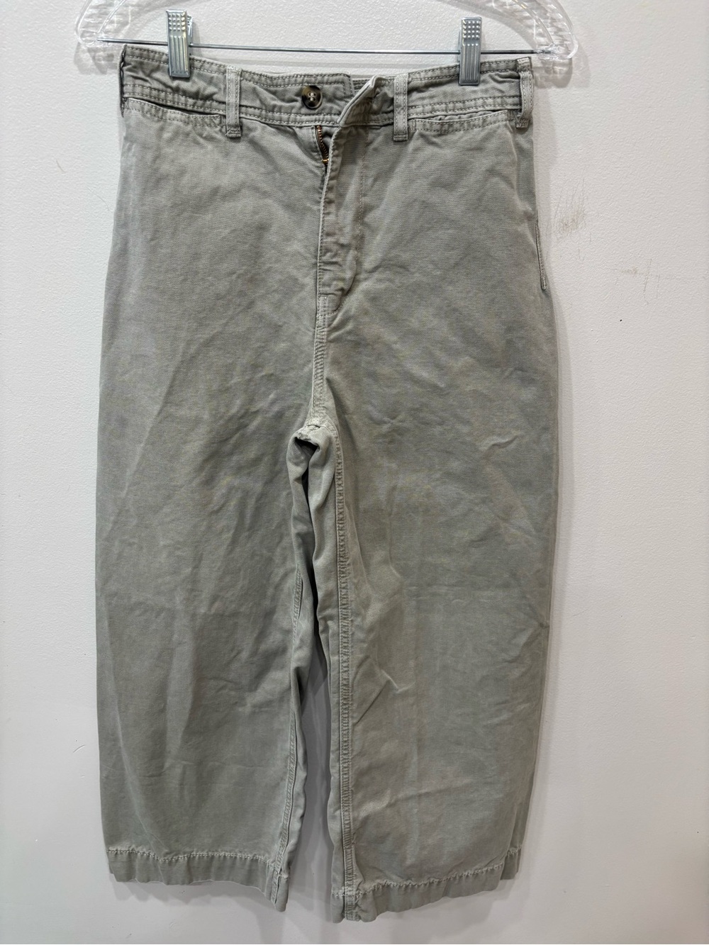 We The Free Wide Leg Pants in Light Olive Green
